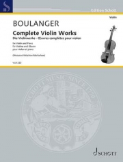 リリ・ブーランジェ作品集（リリ・ブーランジェ）（ヴァイオリン+ピアノ）【Complete Violin Works】