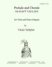ボヘミア公による前奏曲とコラール（ヴァーツラフ・ネリベル）（ヴィオラ+ピアノ）【Prelude and Chorale on Svatý Vaclave】