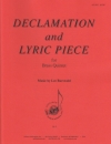 宣言と抒情小曲（リー・バースウォルド）（金管五重奏）【Declamation and Lyric Piece】
