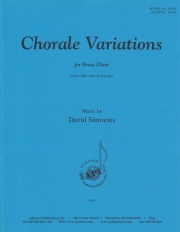 コラール変奏曲（デイヴィッド・シモンズ）（金管十一重奏+ピアノ）【Chorale Variations】