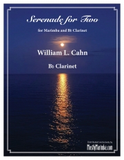 2人のためのセレナーデ （ウィリアム・カーン）（クラリネット+マリンバ）【Serenade for Two】