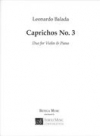 カプリチョス・No.3（レオナルド・バラダ）（ヴァイオリン+ピアノ）【Caprichos No. 3】