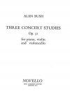 3つの演奏会用練習曲・Op.31（アラン・ブッシュ）（弦楽二重奏+ピアノ）【Three Concert Studies Op.31】