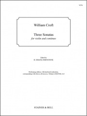 3つのソナタ（ウィリアム・クロフト）（ヴァイオリン+ピアノ）【Three Sonatas】