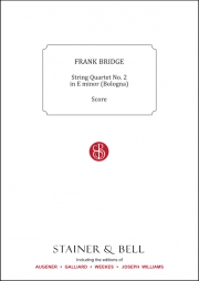 弦楽四重奏曲・No.1・ホ短調（フランク・ブリッジ）（弦楽四重奏）【String Quartet No. 1 in E Minor (Bologna)】