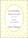 ソナタ・ト短調・Op.1・No.6（ヘンデル）（ヴィオラ+ピアノ）【Sonata in G Minor, Op. 1, No. 6】