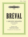 3つのやさしいソナタ（ジャン・バティスト・ブレヴァル）（チェロ+ピアノ）【3 Easy Sonatas】