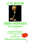 トリオ・ソナタ・ト長調・BWV.1029（バッハ）（ヴァイオリン二重奏+ピアノ）【Trio Sonata in G Minor BWV.1029】