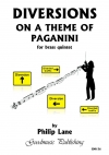 パガニーニの主題による変奏曲（フィリップ・レーン）（金管五重奏）【Diversions on a Theme of Paganini】
