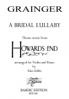 ブライダル・ララバイ（パーシー・グレインジャー）（ヴァイオリン+ピアノ）【A Bridal Lullaby】