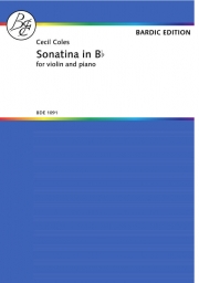 ソナチネ・変ロ長調（セシル・コールズ）（ヴァイオリン+ピアノ）【Sonatina in Bb】