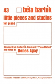 43の小品と練習曲（ベラ・バルトーク）（ピアノ）【43 Little Pieces and Studies】