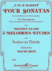 4つのソナタと5つの旋律的練習曲（デルファン・アラール）（アルトサックス）【Four Sonatas & Five Melodious Studies】
