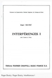 Interférences 1（ロジェ・ブトリ）（バスーン+ピアノ）