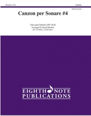 カンツォーナ・ペル・ソナーレ・第4番（ジョヴァンニ・ガブリエーリ）（木管四重奏）【Canzon per Sonare #4】