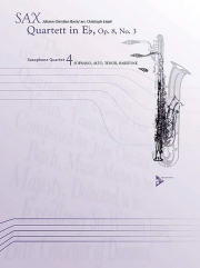 四重奏曲・変ホ長調・Op.8・No.3　(バッハ) （サックス四重奏）【Quartett in E-Flat Opus 8, No. 3】