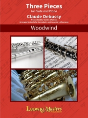 3つの小品（クロード・ドビュッシー）（フルート+ピアノ）【Three Pieces for Flute and Piano】