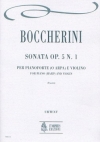 ソナタ・Op.5・No.1（ルイジ・ボッケリーニ）（ヴァイオリン+ピアノ）【Sonata Op. 5 N. 1】