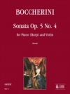 ソナタ・Op.5・No.4（ルイジ・ボッケリーニ）（ヴァイオリン+ピアノ）【Sonata Op. 5 N. 4】
