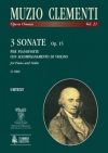 3つのソナタ・Op.15（ムツィオ・クレメンティ）（ヴァイオリン+ピアノ）【3 Sonate Op. 15】