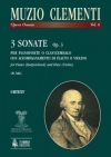 3つのソナタ・Op.3（ムツィオ・クレメンティ）（ヴァイオリン+ピアノ）【3 Sonate Op. 3】