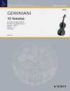 12のソナタ・Op.1・No.1-3（フランチェスコ・ジェミニアーニ）（ヴァイオリン+ピアノ）【12 Sonatas Nos. 1-3, Op. 1】