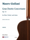 協奏的大二重奏曲・Op.52（マウロ・ジュリアーニ）（ギター+フルート）【Gran Duetto Concertante op. 52】