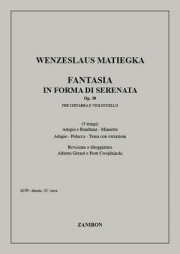 セレナーデ形式のファンタジア（ウェンツェル・トマス・マティーカ）（チェロ+ギター）【Fantasia in Forma di Serenata Op.30】