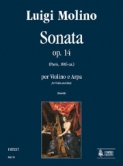 ソナタ・Op.14（ルイジ・モリーノ）（ヴァイオリン+ハープ）【Sonata Op. 14】