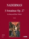 3つのソナタ・Op.27（フランソワ＝ジョゼフ・ナデルマン）（フルート+ハープ）【3 Sonatine Op. 27】