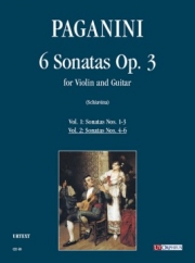6つのソナタ・Op.3・Vol.2（ニコロ・パガニーニ）（ヴァイオリン+ギター）【6 Sonate Op. 3 - Vol. II】