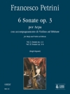 6つのソナタ・Op.3・Vol.1（フランチェスコ・ペトリーニ）（フルート+ハープ）【6 Sonate Op. 3 - Vol. I: Sonate 1-3】