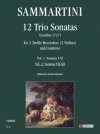 12のソナタ・Vol.2（ジュゼッペ・サンマルティーニ）（ヴァイオリン二重奏+ピアノ）【12 Trio Sonate - Vol. 2: Sonate VII-XII】