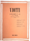 ヴァイオリン協奏曲・No.22（ジョヴァンニ・バッティスタ・ヴィオッティ）（ヴァイオリン+ピアノ）【Concerto No. 22】