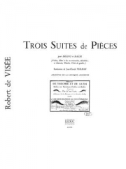 組曲形式の3つの小品（ロベ－ル・ド・ヴィゼー）（オーボエ+ピアノ）【3 Suites De Pieces】