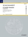 6つのやさしいソナタ・Vol.1（ヨハン・クリスティアン・シックハルト）（ソプラノリコーダー+ピアノ）【6 Easy Sonatas, Volume 1】