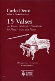 15のワルツ（カルロ・デンティ）（ヴァイオリン+ピアノ）【15 Valses】
