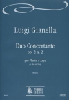 デュオ・コンチェルタンテ・Op.2・No.2（ルイージ・ジアネッラ）（フルート+ハープ）【Duo Concertante Op. 2 N. 2】