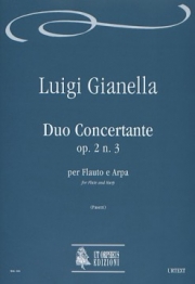 デュオ・コンチェルタンテ・Op.2・No.3（ルイージ・ジアネッラ）（フルート+ハープ）【Duo Concertante Op. 2 N. 3】