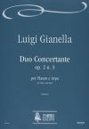 デュオ・コンチェルタンテ・Op.2・No.3（ルイージ・ジアネッラ）（フルート+ハープ）【Duo Concertante Op. 2 N. 3】
