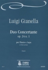 デュオ・コンチェルタンテ・Op.24・No.1（ルイージ・ジアネッラ）（フルート+ハープ）【Duo Concertante Op. 24 N. 1】