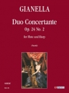 デュオ・コンチェルタンテ・Op.24・No.2（ルイージ・ジアネッラ）（フルート+ハープ）【Duo Concertante Op. 24 N. 2】