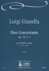 デュオ・コンチェルタンテ・Op.24・No.3（ルイージ・ジアネッラ）（フルート+ハープ）【Duo Concertante Op. 24 N. 3】