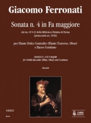 ソナタ・No.4・ヘ長調（ジャコモ・フェッロナーティ）（オーボエ+ピアノ）【Sonata N. 4 in Fa Maggiore】
