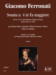 ソナタ・No.4・ヘ長調（ジャコモ・フェッロナーティ）（オーボエ+ピアノ）【Sonata N. 4 in Fa Maggiore】