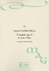 3つのソナタ・Op.5（アントン・ゴットリープ・ハイゼ）（フルート+ハープ）【3 Sonate Op. 5】