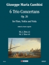 6つのトリオ・コンチェルタンテ・Op.26・Vol.1（ジュゼッペ・カンビーニ）（ミックス三重奏）【6 Trio Concertans op. 26 - Vol. 1: Trii 1-3】