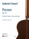 パヴァーヌ・Op.50（ガブリエル・フォーレ）（弦楽二重奏+ギター）【Pavane op. 50】