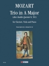 トリオ・イ長調（モーツァルト）（ミックス二重奏+ピアノ）【Trio in La Maggiore (da Quintetto Stadler K. 581)】