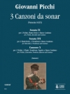 3つのカンツォーナ（ジョヴァンニ・ピッキ）（ミックス三重奏+ピアノ）【3 Canzoni da sonar】